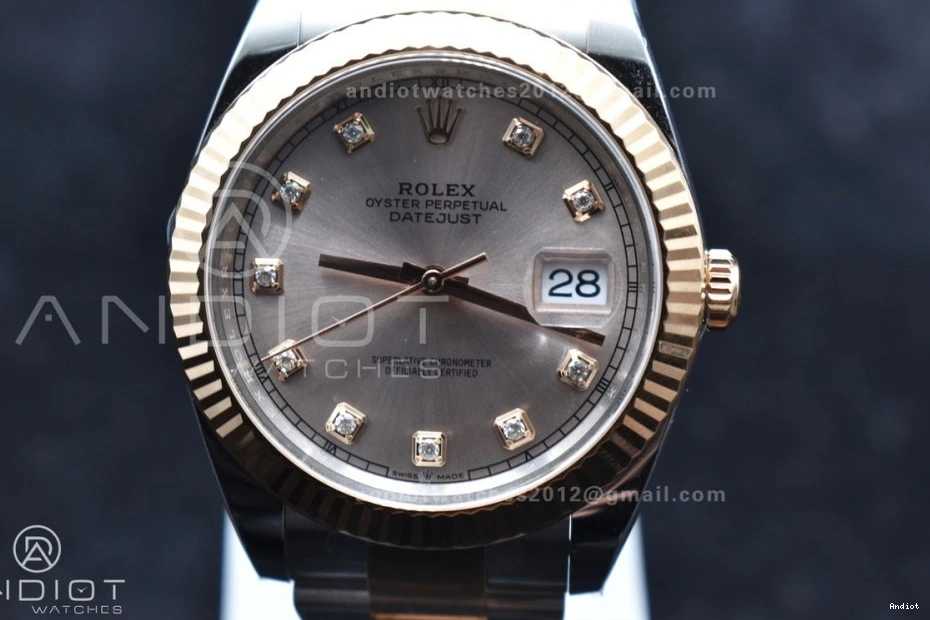 RG on Bracelet 41 RG DateJust Diamonds Jubilee SS VR3235 Dial 904L 126331 Edition Steel Clean Best 1:1 1129